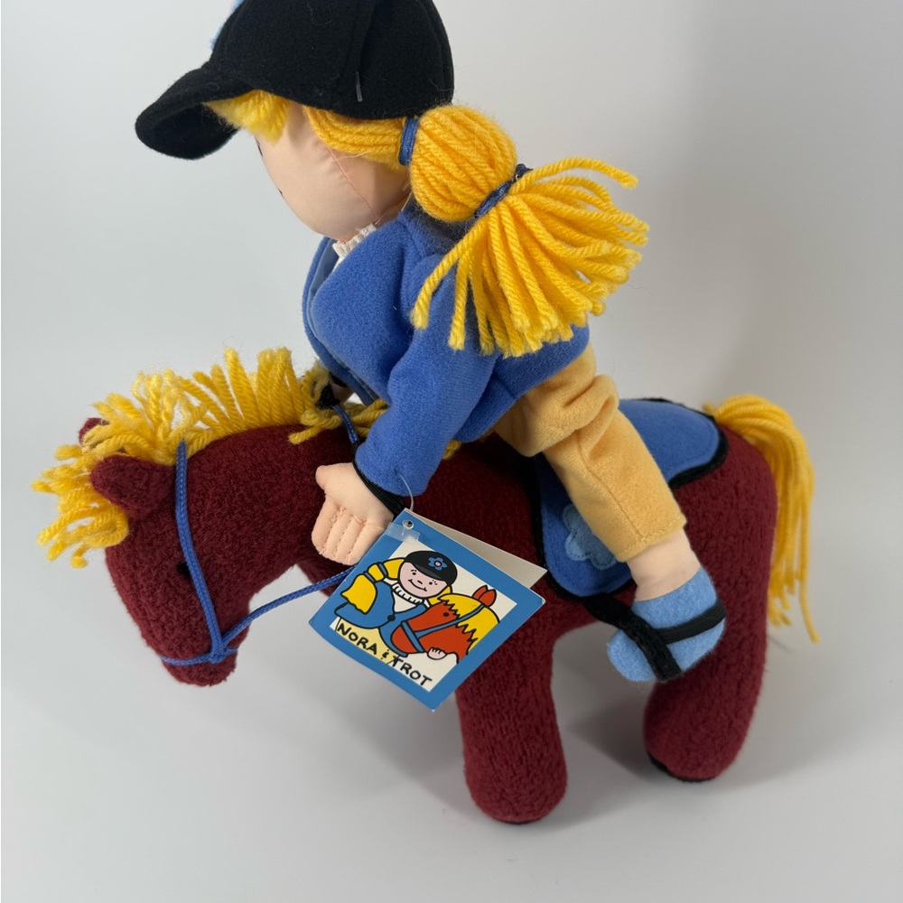 Vintage Nora & Trot Pony Horse Girl Plush Doll Animal Rich Frog USA 2002 w Tags